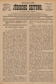Krakauer Jüdische Zeitung. 1898, nr 9