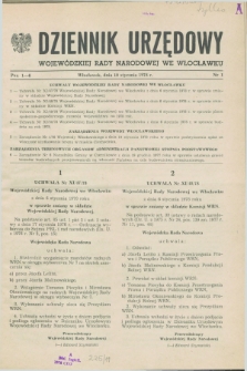 Dziennik Urzędowy Wojewódzkiej Rady Narodowej we Włocławku. 1978, nr 1 (10 stycznia)