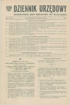 Dziennik Urzędowy Wojewódzkiej Rady Narodowej we Włocławku. 1978, nr 5 (25 września)