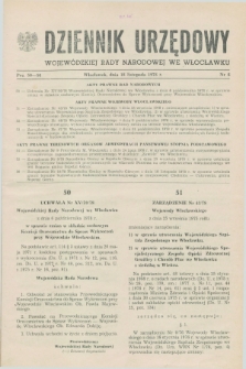 Dziennik Urzędowy Wojewódzkiej Rady Narodowej we Włocławku. 1978, nr 6 (18 listopada)