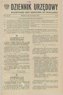 Dziennik Urzędowy Wojewódzkiej Rady Narodowej we Włocławku. 1979, nr 6 (10 sierpnia)
