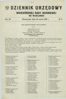 Dziennik Urzędowy Wojewódzkiej Rady Narodowej we Włocławku. 1980, nr 3 (25 marca)