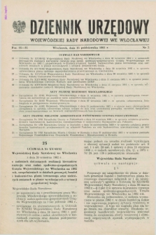 Dziennik Urzędowy Wojewódzkiej Rady Narodowej we Włocławku. 1982, nr 3 (15 października)