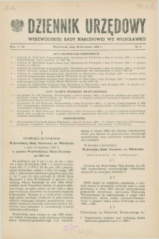 Dziennik Urzędowy Wojewódzkiej Rady Narodowej we Włocławku. 1983, nr 1 (20 kwietnia)