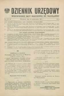 Dziennik Urzędowy Wojewódzkiej Rady Narodowej we Włocławku. 1983, nr 4 (30 października)