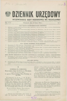 Dziennik Urzędowy Wojewódzkiej Rady Narodowej we Włocławku. 1984, nr 1 (15 lutego)