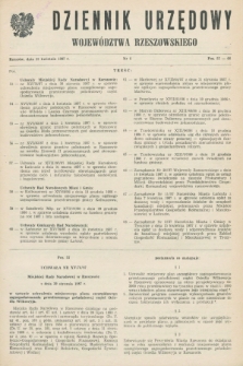 Dziennik Urzędowy Województwa Rzeszowskiego. 1987, nr 4 (22 kwietnia)