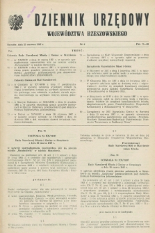 Dziennik Urzędowy Województwa Rzeszowskiego. 1987, nr 6 (15 czerwca)