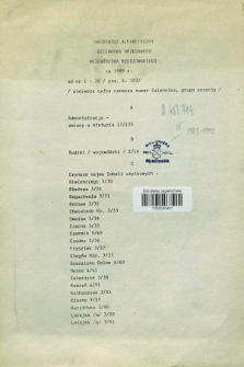Dziennik Urzędowy Województwa Rzeszowskiego. 1989, Skorowidz alfabetyczny