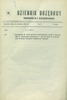 Dziennik Urzędowy Województwa Rzeszowskiego. 1989, nr 8 (10 sierpnia)