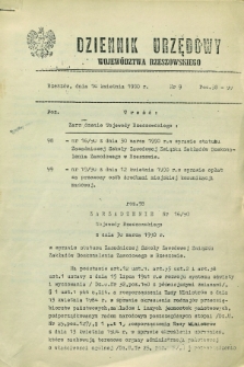 Dziennik Urzędowy Województwa Rzeszowskiego. 1990, nr 9 (14 kwietnia)