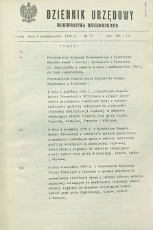 Dziennik Urzędowy Województwa Rzeszowskiego. 1990, nr 17 (6 października)