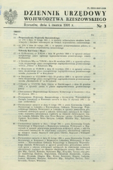 Dziennik Urzędowy Województwa Rzeszowskiego. 1991, nr 3 (4 marca)