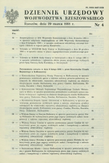 Dziennik Urzędowy Województwa Rzeszowskiego. 1991, nr 4 (29 marca)
