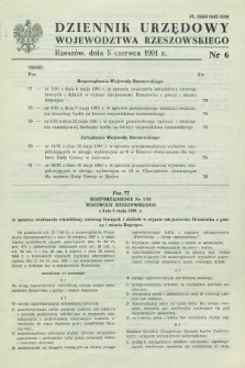Dziennik Urzędowy Województwa Rzeszowskiego. 1991, nr 6 (5 czerwca)