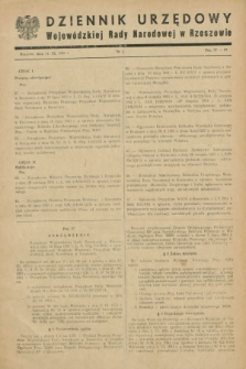Dziennik Urzędowy Wojewódzkiej Rady Narodowej w Rzeszowie. 1951, nr 5 (11 września)