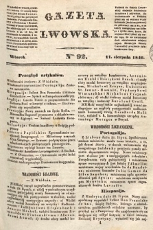 Gazeta Lwowska. 1846, nr 92
