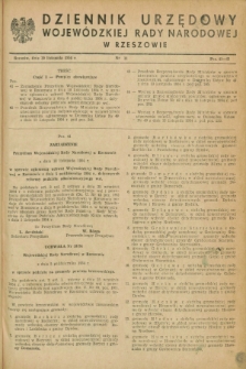 Dziennik Urzędowy Wojewódzkiej Rady Narodowej w Rzeszowie. 1954, nr 11 (30 listopada)