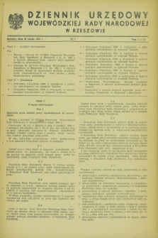 Dziennik Urzędowy Wojewódzkiej Rady Narodowej w Rzeszowie. 1955, nr 1 (28 lutego)