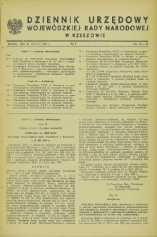 Dziennik Urzędowy Wojewódzkiej Rady Narodowej w Rzeszowie. 1955, nr 2 (30 kwietnia)