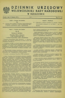 Dziennik Urzędowy Wojewódzkiej Rady Narodowej w Rzeszowie. 1955, nr 9 (11 listopada)