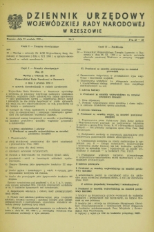Dziennik Urzędowy Wojewódzkiej Rady Narodowej w Rzeszowie. 1956, nr 9 (15 grudnia)