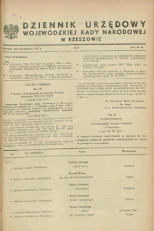 Dziennik Urzędowy Wojewódzkiej Rady Narodowej w Rzeszowie. 1957, nr 8 (30 września)