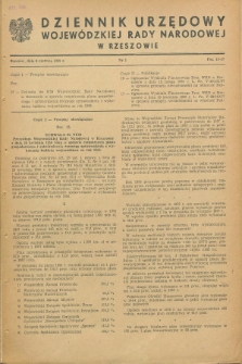 Dziennik Urzędowy Wojewódzkiej Rady Narodowej w Rzeszowie. 1959, nr 3 (8 czerwca)
