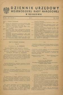 Dziennik Urzędowy Wojewódzkiej Rady Narodowej w Rzeszowie. 1959, nr 6 (26 pażdziernika)