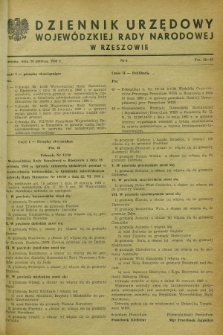 Dziennik Urzędowy Wojewódzkiej Rady Narodowej w Rzeszowie. 1960, nr 6 (24 czerwca)