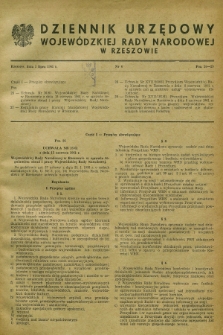Dziennik Urzędowy Wojewódzkiej Rady Narodowej w Rzeszowie. 1961, nr 6 (1 lipca)