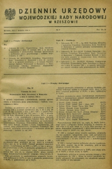 Dziennik Urzędowy Wojewódzkiej Rady Narodowej w Rzeszowie. 1961, nr 7 (1 sierpnia)