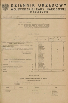 Dziennik Urzędowy Wojewódzkiej Rady Narodowej w Rzeszowie. 1962, nr 5 (15 czerwca)