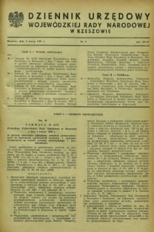 Dziennik Urzędowy Wojewódzkiej Rady Narodowej w Rzeszowie. 1963, nr 3 (5 marca)