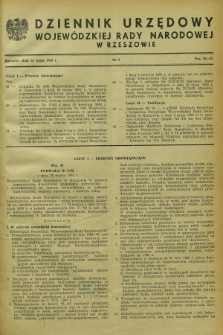 Dziennik Urzędowy Wojewódzkiej Rady Narodowej w Rzeszowie. 1963, nr 5 (31 maja)
