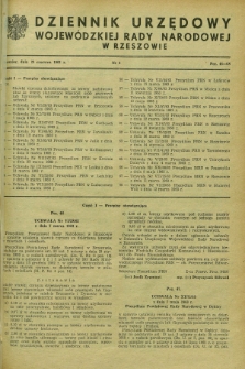 Dziennik Urzędowy Wojewódzkiej Rady Narodowej w Rzeszowie. 1963, nr 6 (29 czerwca)