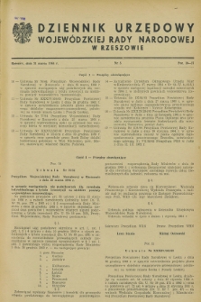 Dziennik Urzędowy Wojewódzkiej Rady Narodowej w Rzeszowie. 1964, nr 5 (31 marca)