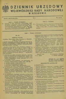 Dziennik Urzędowy Wojewódzkiej Rady Narodowej w Rzeszowie. 1964, nr 8 (15 maja)
