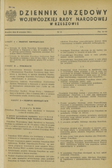 Dziennik Urzędowy Wojewódzkiej Rady Narodowej w Rzeszowie. 1964, nr 13 (30 września)