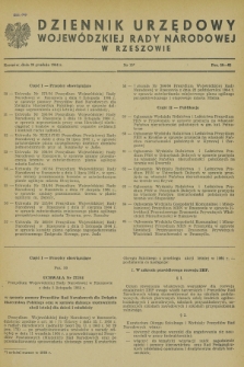 Dziennik Urzędowy Wojewódzkiej Rady Narodowej w Rzeszowie. 1964, nr 15 (30 grudnia)