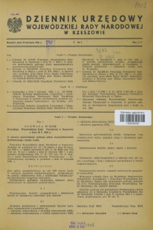 Dziennik Urzędowy Wojewódzkiej Rady Narodowej w Rzeszowie. 1966, nr 1 (29 stycznia)