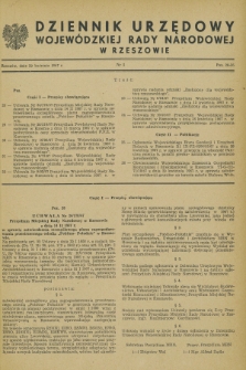 Dziennik Urzędowy Wojewódzkiej Rady Narodowej w Rzeszowie. 1967, nr 5 (29 kwietnia)