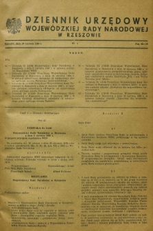 Dziennik Urzędowy Wojewódzkiej Rady Narodowej w Rzeszowie. 1969, nr 7 (30 czerwca)