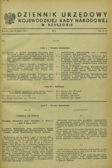 Dziennik Urzędowy Wojewódzkiej Rady Narodowej w Rzeszowie. 1970, nr 4 (28 marca)