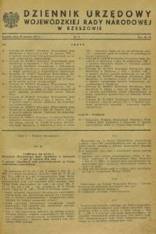 Dziennik Urzędowy Wojewódzkiej Rady Narodowej w Rzeszowie. 1971, nr 8 (30 czerwca)
