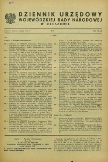 Dziennik Urzędowy Wojewódzkiej Rady Narodowej w Rzeszowie. 1972, nr 6 (31 marca)