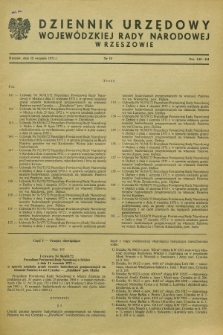 Dziennik Urzędowy Wojewódzkiej Rady Narodowej w Rzeszowie. 1972, nr 13 (15 września)