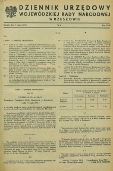 Dziennik Urzędowy Wojewódzkiej Rady Narodowej w Rzeszowie. 1973, nr 6 (31 maja)