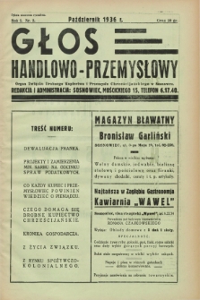Głos Handlowo - Przemysłowy : organ Związku Drobnego Kupiectwa i Przemysłu Chrześcijańskiego w Sosnowcu. R.1, nr 2 (październik 1936)