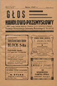 Głos Handlowo - Przemysłowy : organ Związku Drobnego Kupiectwa i Przemysłu Chrześcijańskiego w Sosnowcu. R.2, nr 5 (marzec 1937)